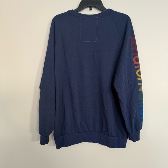 RARE Aviator Nation Navy Blue Aspen Colorado Long Sleeve Crew Neck Sweatshirt - Picture 9 of 12
